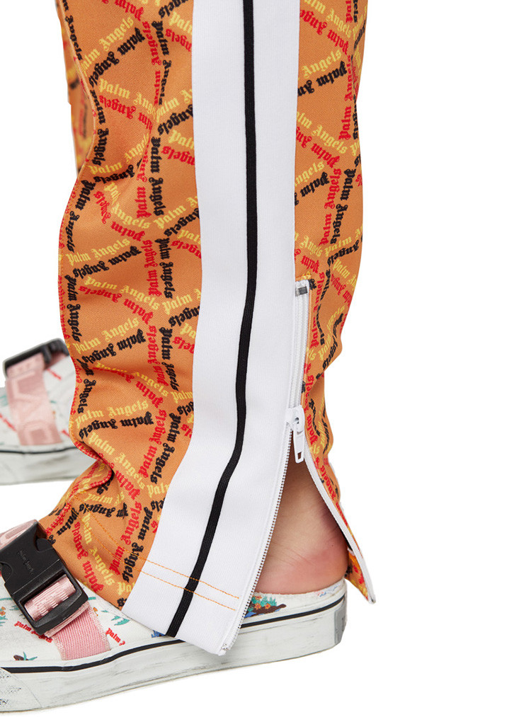 palm angels/palm angels 男士运动裤 橙色印花直筒运动裤98b2pagpt