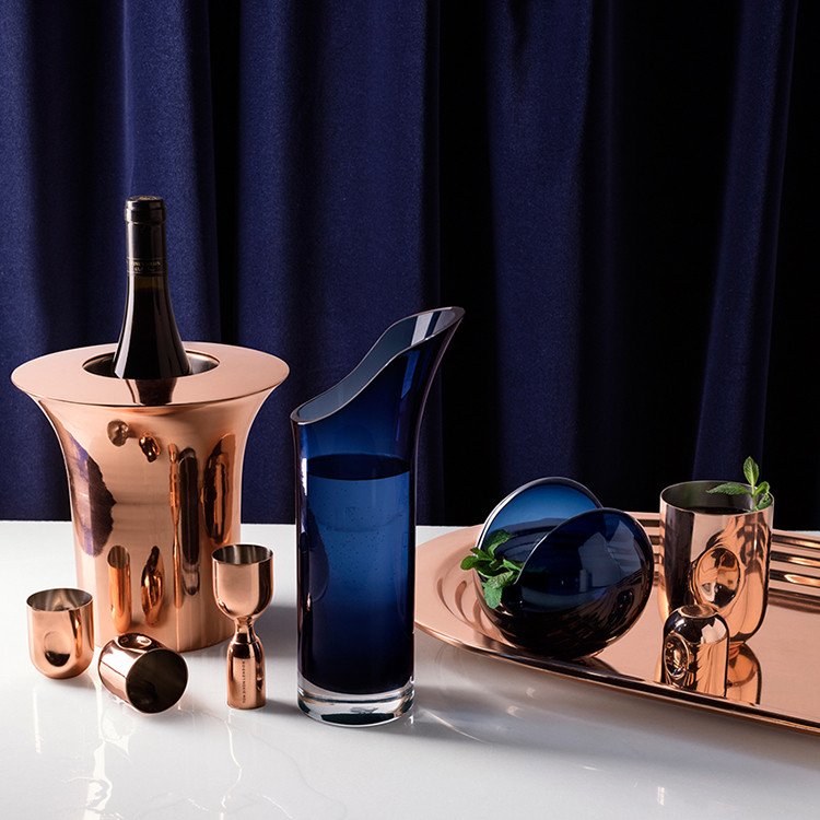 【18秋冬】tomdixon/tomdixonplum系列蓝色玻璃碗【10 corso como】