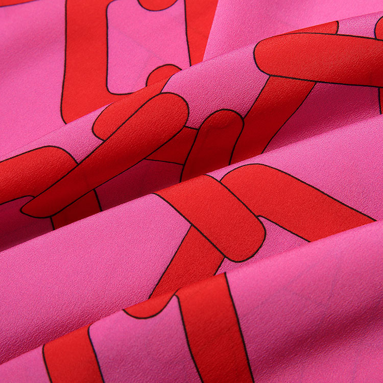 【18秋冬】msgm/msgm红色锁链印花女士长袖衬衫98d1mgmst017