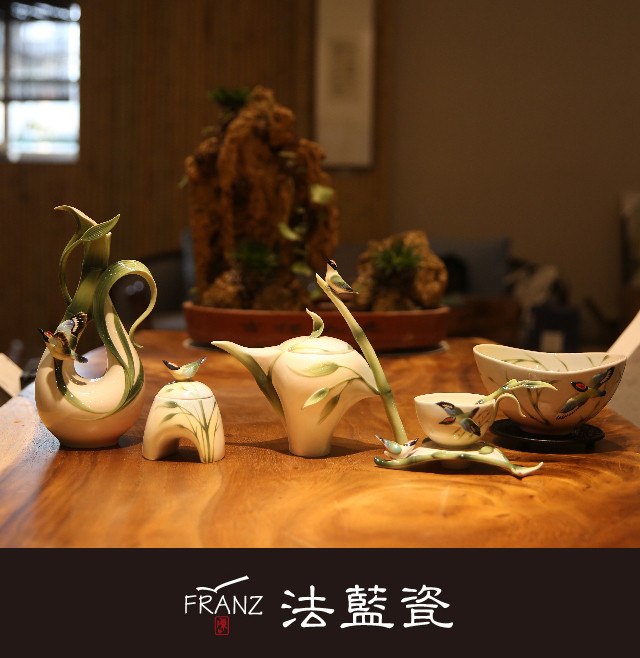 【franz法蓝瓷 餐具】写意人生_八色鸟小色拉碗【正品 价格 图片】