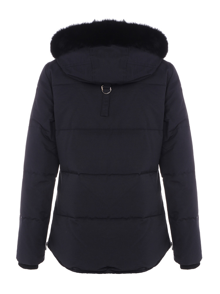 moose knuckles/慕斯纳可兹 秋冬新款休闲短款大毛领加厚连帽羽绒服