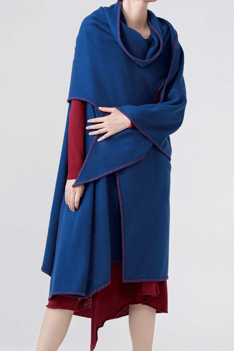 fuzang/福藏 纯手工牦牛绒设计款披单 披肩