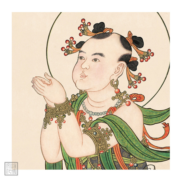 huibo/汇博文化 善财童子图 旺财,招财,开运,纳福