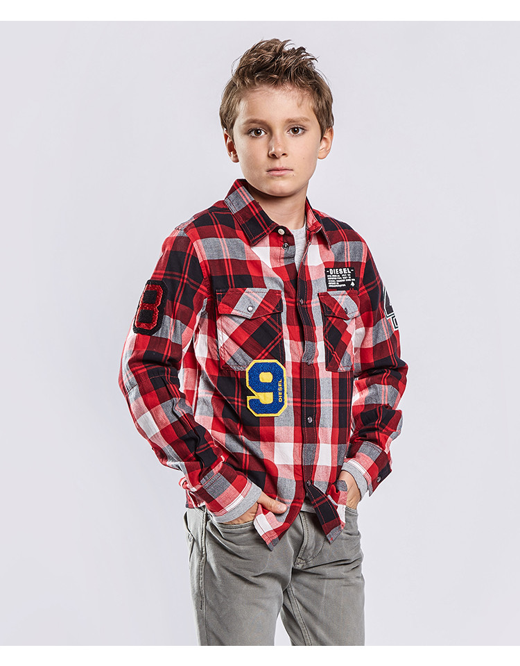 diesel kids 迪赛 男童长袖衬衫 儿童衬衫 1174c001