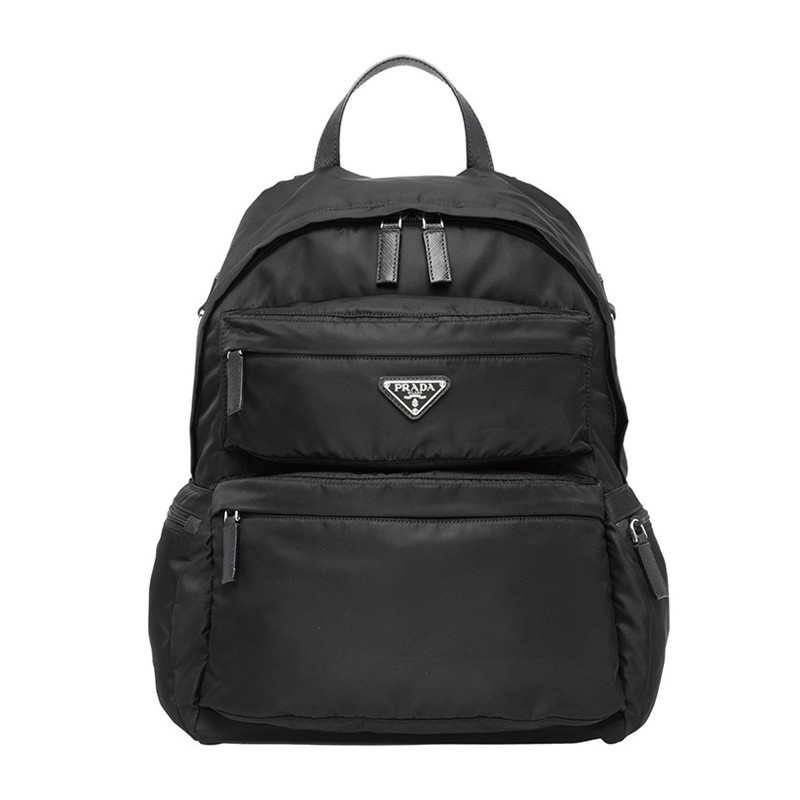 prada/普拉达 男士黑色尼龙双肩包 2vz025-973-f0002-v-oot