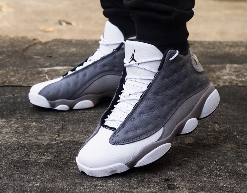 2020春夏 air jordan 13 atmosphere grey aj13雾霾灰白男士运动休闲