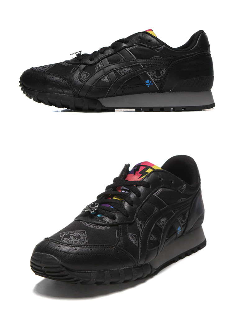 【可用券】onitsuka tiger鬼冢虎中性黑色運動休閒鞋d6b3n-9090