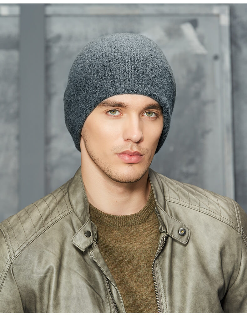 羊毛帽子保暖针织帽男韩版冬季欧美嘻哈头巾帽街头纯色毛线帽
