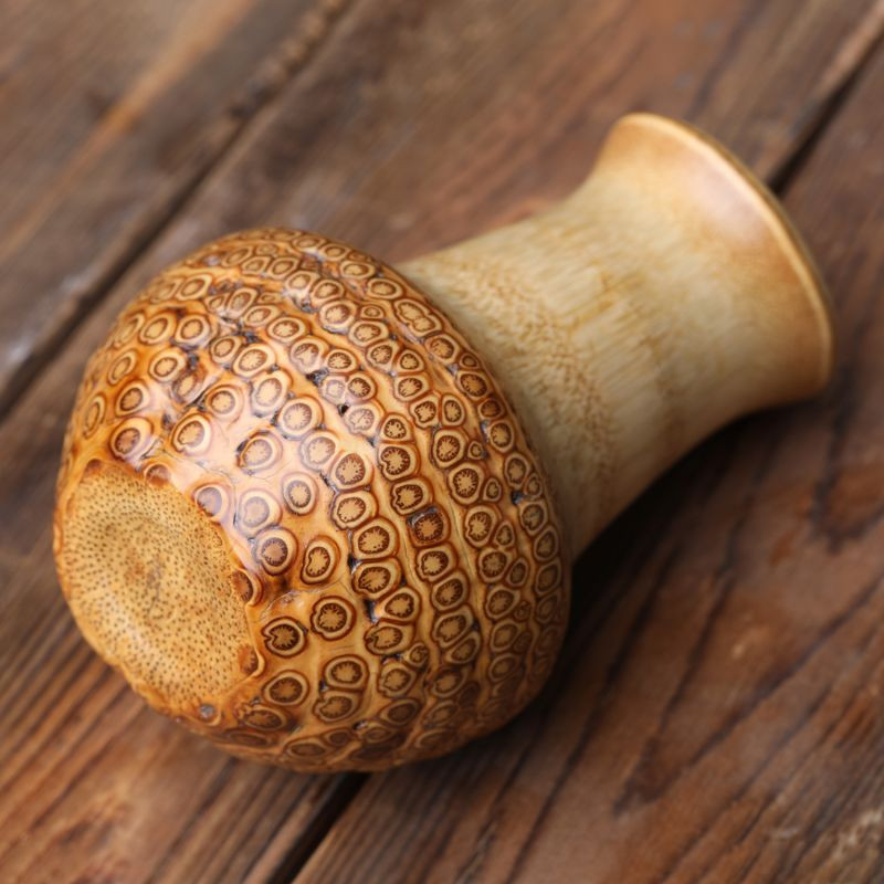 chadian/茶典 手工竹根雕花瓶摆件