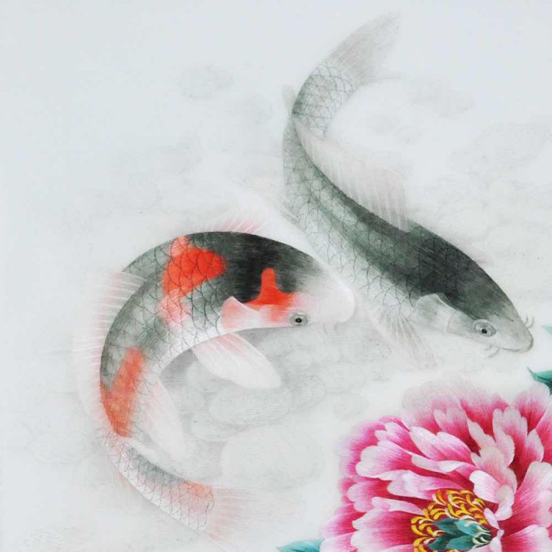 1111可用券one只有一个苏州手工刺绣苏绣牡丹锦鲤