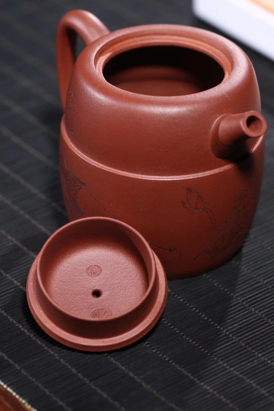 one只有一个国工美术师庄其芳老师手作富贵有余紫砂壶茶具茶壶