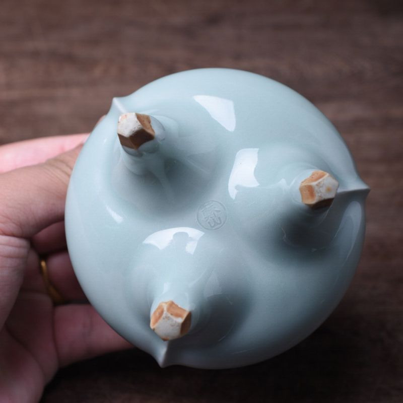 geichie/艺智绘 日本名家诹访苏山造二代青瓷香炉