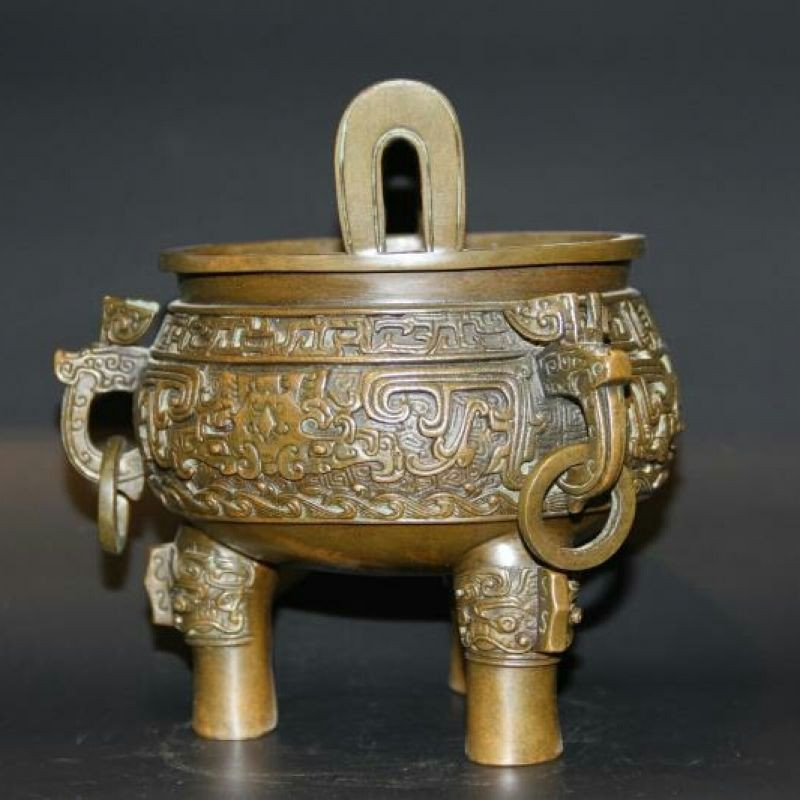 chadian/茶典    皖江宝鼎香炉摆件