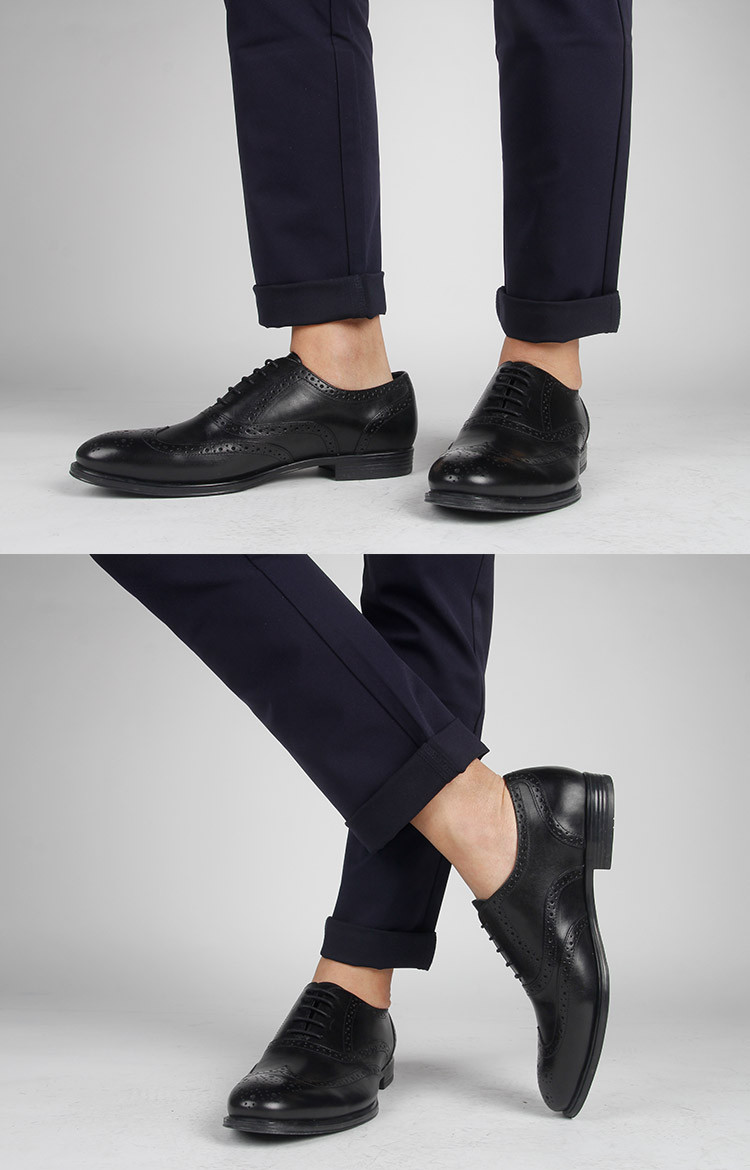 迪迈奇 经典的外耳式三节头款式商务正装鞋 gdtm43702