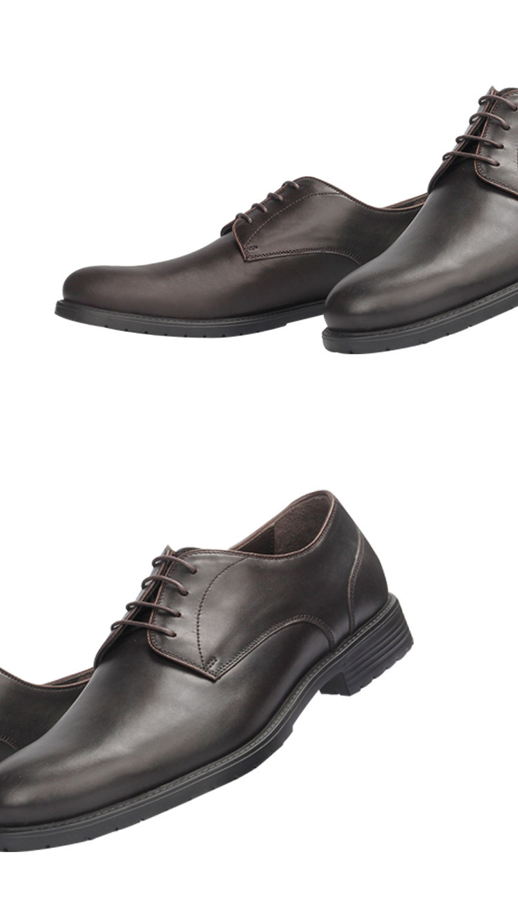 迪迈奇 男士鞋子外耳式素头牛皮男鞋商务正装鞋 tmg81057