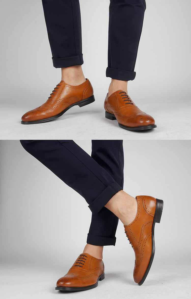 迪迈奇 经典的外耳式三节头款式商务正装鞋 gdtm43702