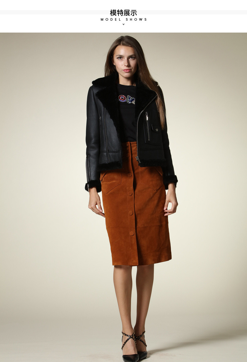 bebe/bebe【designer womenwear】2018秋冬新品服装女士皮草时尚休闲