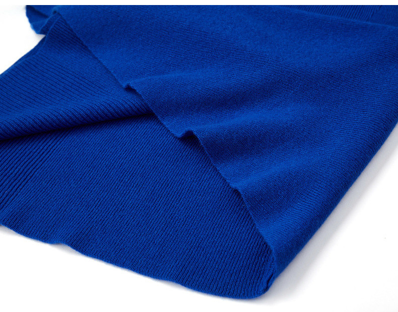 新品服装女士连衣裙时尚优雅不对称下摆针织修身羊绒连衣裙 430903