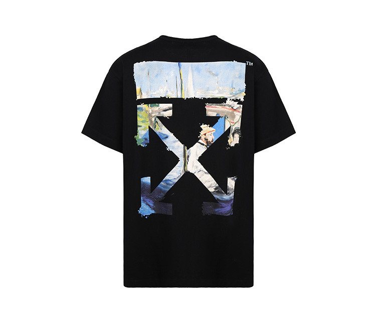 off-white/off-white 19春夏时尚潮流男士短袖t恤omaa038r