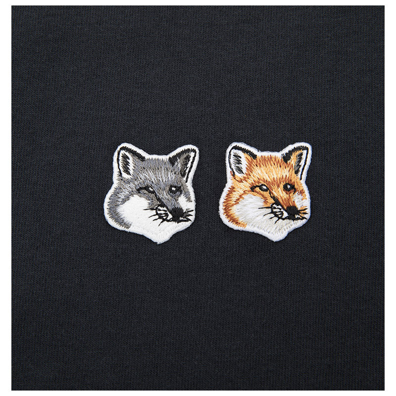 maisonkitsun/maisonkitsun刺绣小狐狸装饰纯棉女士短袖t恤