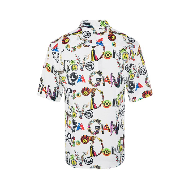 【19春夏】versus/versus创意印花字母图案设计男士短袖衬衫