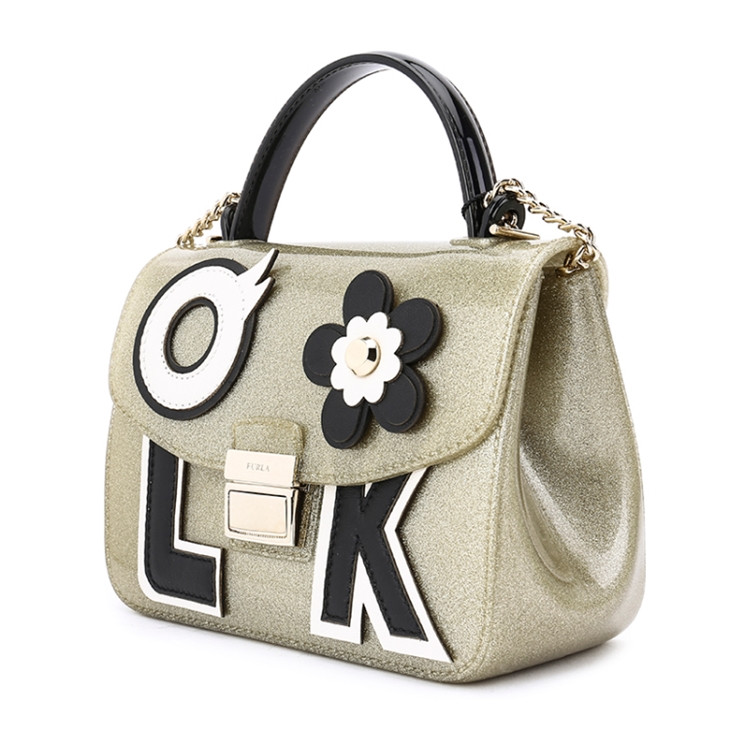 【designer bags】furla/芙拉其他塑料材质花朵&字母装饰女士手提单肩