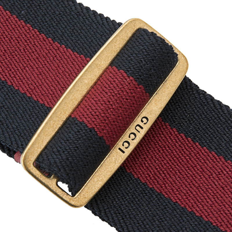 gucci/古驰尼龙材质蜜蜂装饰女士腰带
