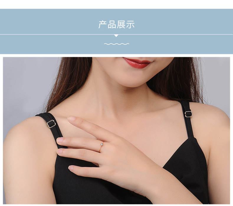 cgc/cgc中银金行 18k金钻石戒指女款时尚简约钻石女戒经典六爪镶钻 送