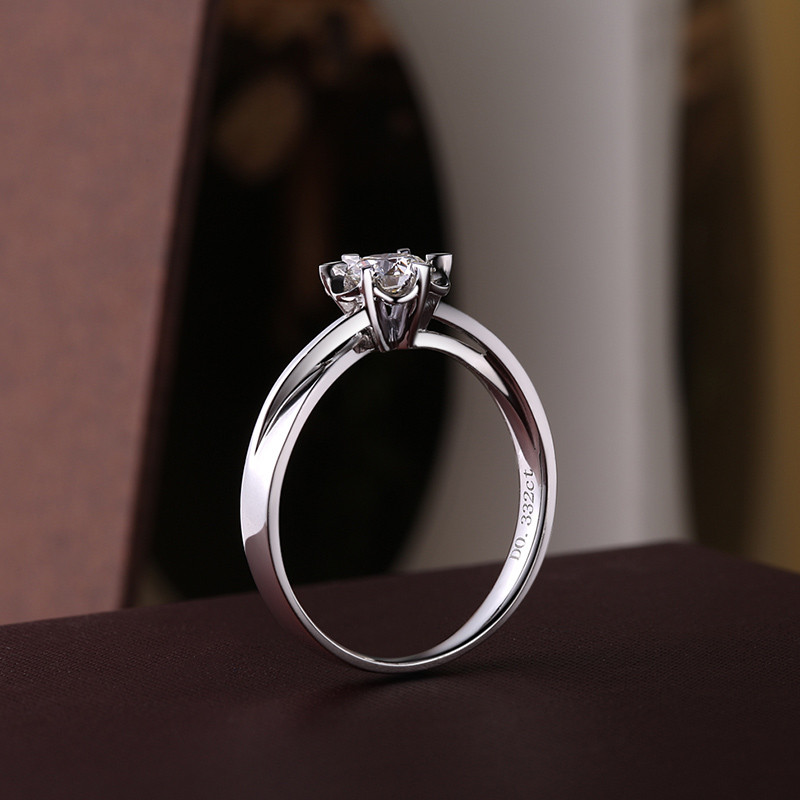 cgc/cgc中银金行pt950铂金白金钻石镶嵌戒指求结婚钻石戒指