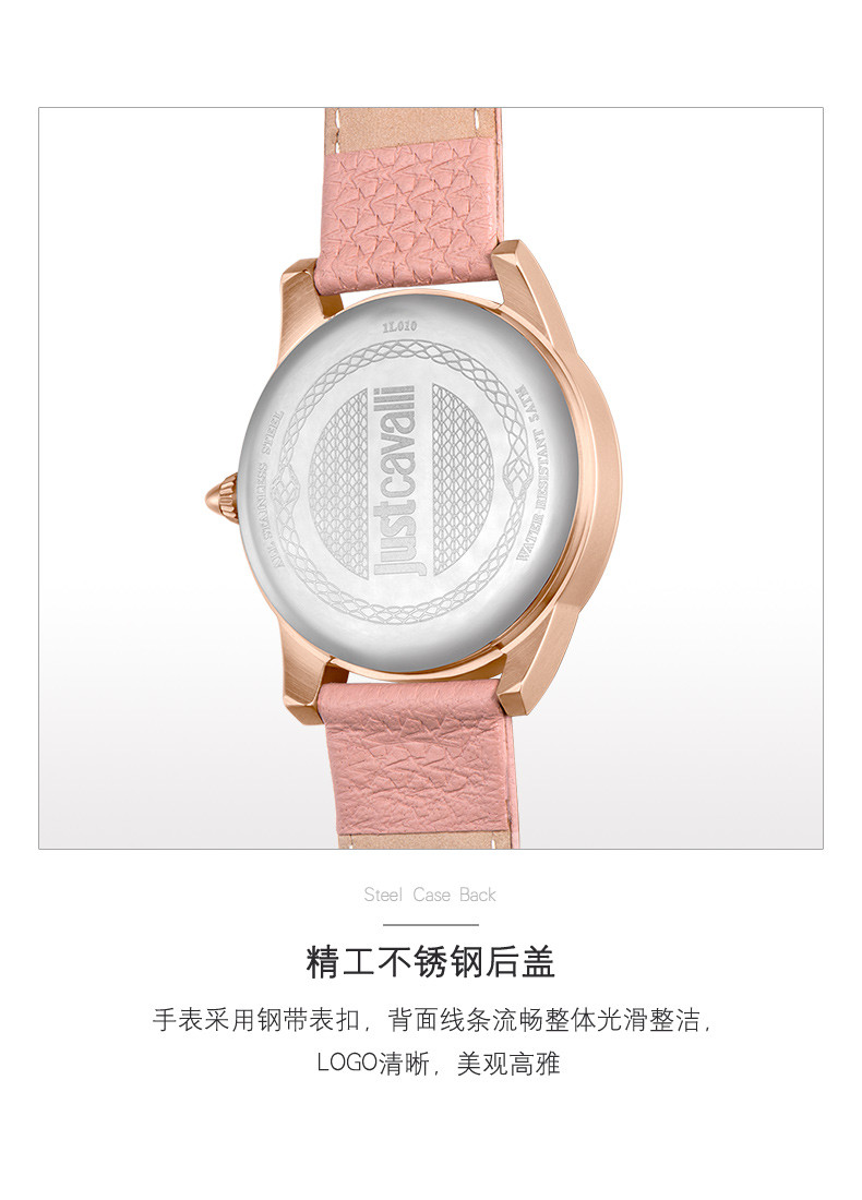 cavalli ins超火星星表盘闪电指针设计皮带精钢耐磨防水时尚石英手表