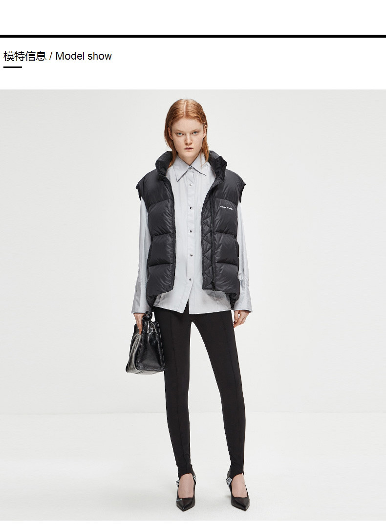 摩安珂女士休闲裤moco2018冬季新品修身弹力踩脚字母休闲长裤ma184