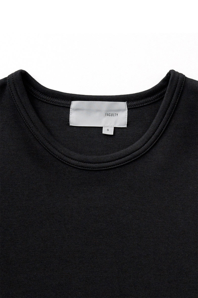 【ontime】faculty/faculty黑色纯色男士短袖t恤