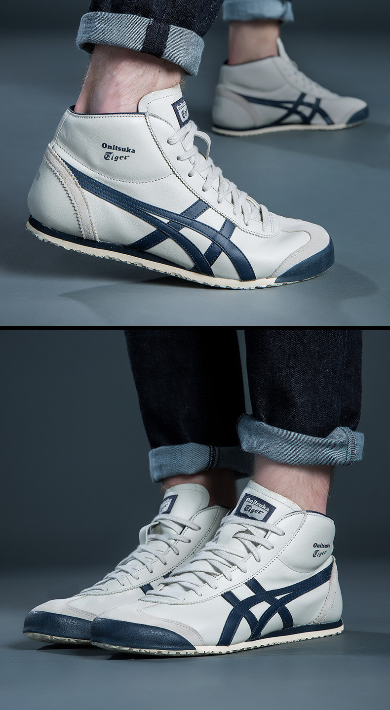 onitsuka tiger鬼冢虎 中高幫休閒運動鞋 mexico thl328-1659