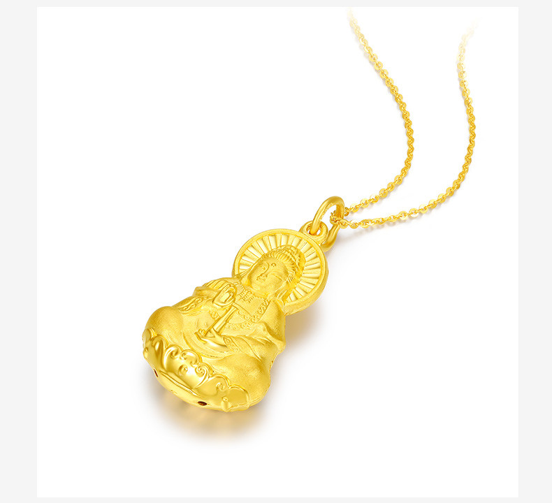 chow tai seng/周大生足金观音吊坠挂坠g0gc0479