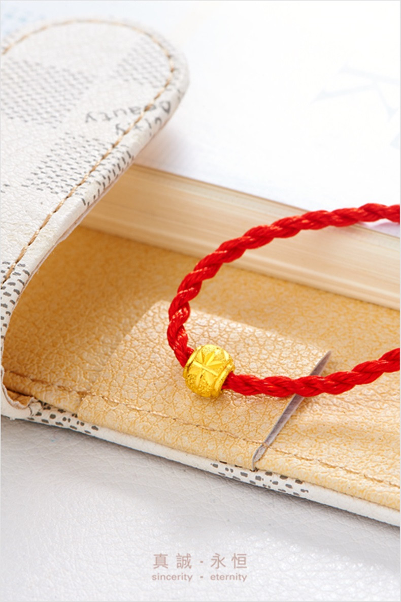 chow tai fook/周大福 预售 首饰路路通转运珠足金黄金吊坠 f149078