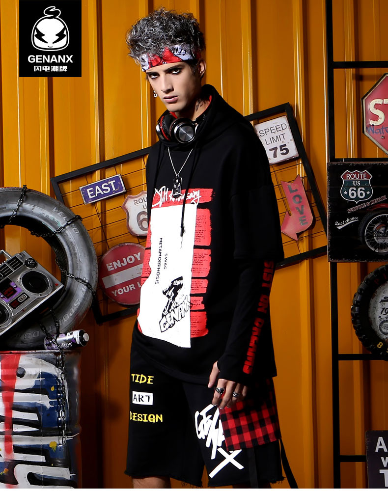 【genanx闪电潮牌 男士运动卫衣/套头衫】【闪电潮牌8周年纪念款】