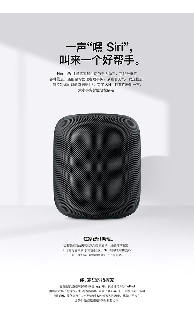 apple/苹果 homepod 智能音箱
