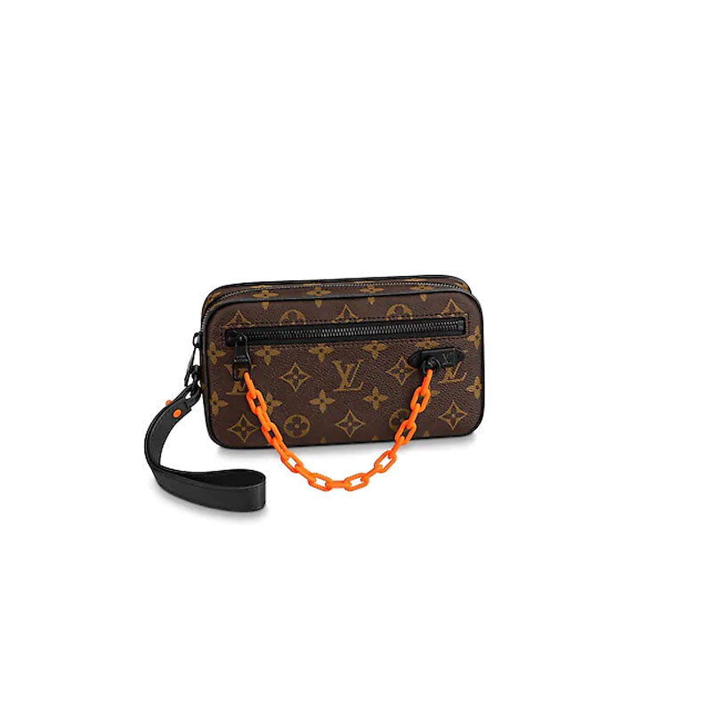vuitton/路易威登 19新款pochette volga 手包 经典老花帆布手拿包 m4