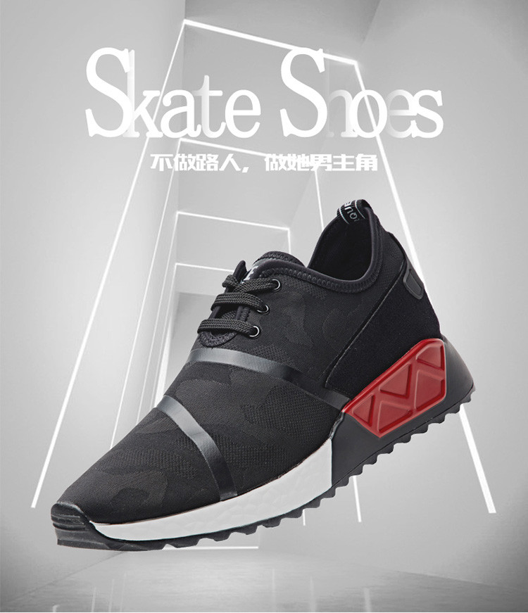 claw money 春夏新款 男鞋 弹力 欧美 休闲 运动鞋 潮流 时尚 跑步鞋