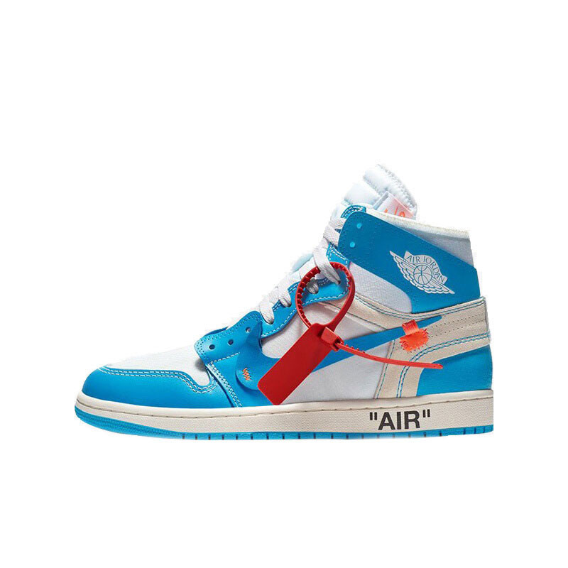Air Jordan 1 x off white aj1 联名北卡蓝男女篮球
