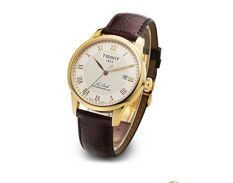 tissot/天梭 力洛克系列皮带80机芯机械男士腕表 t006.407.36.263.00