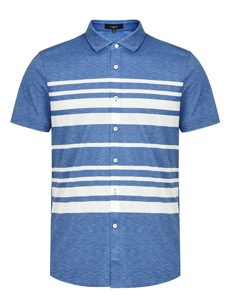 【19春夏】didiboy/迪迪博迩蓝色男士短袖t恤男士短袖丝t