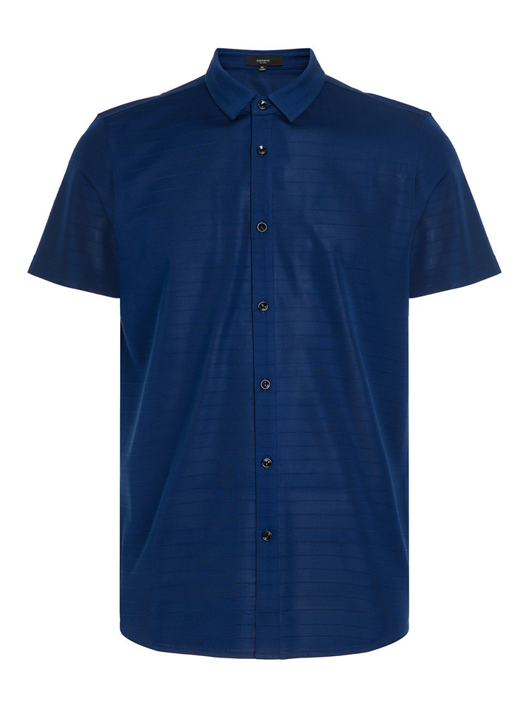 【19春夏】didiboy/迪迪博迩深蓝色男士短袖丝t男士短袖t恤经典优雅