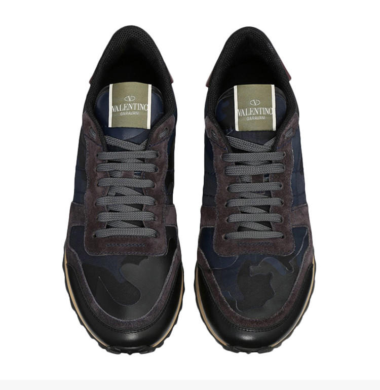 valentino/华伦天奴 男士迷彩图案系带休闲运动鞋男鞋 多色可选