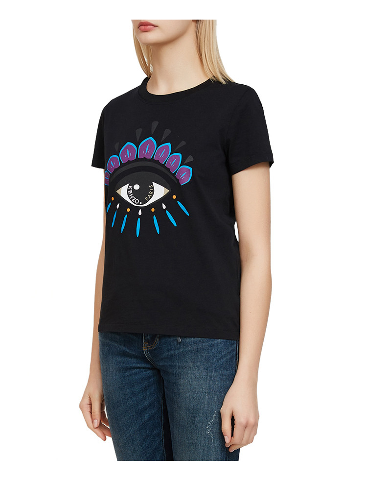 kenzo/高田贤三女士棉质眼睛图案女士短袖t恤f952ts7334yd21xs