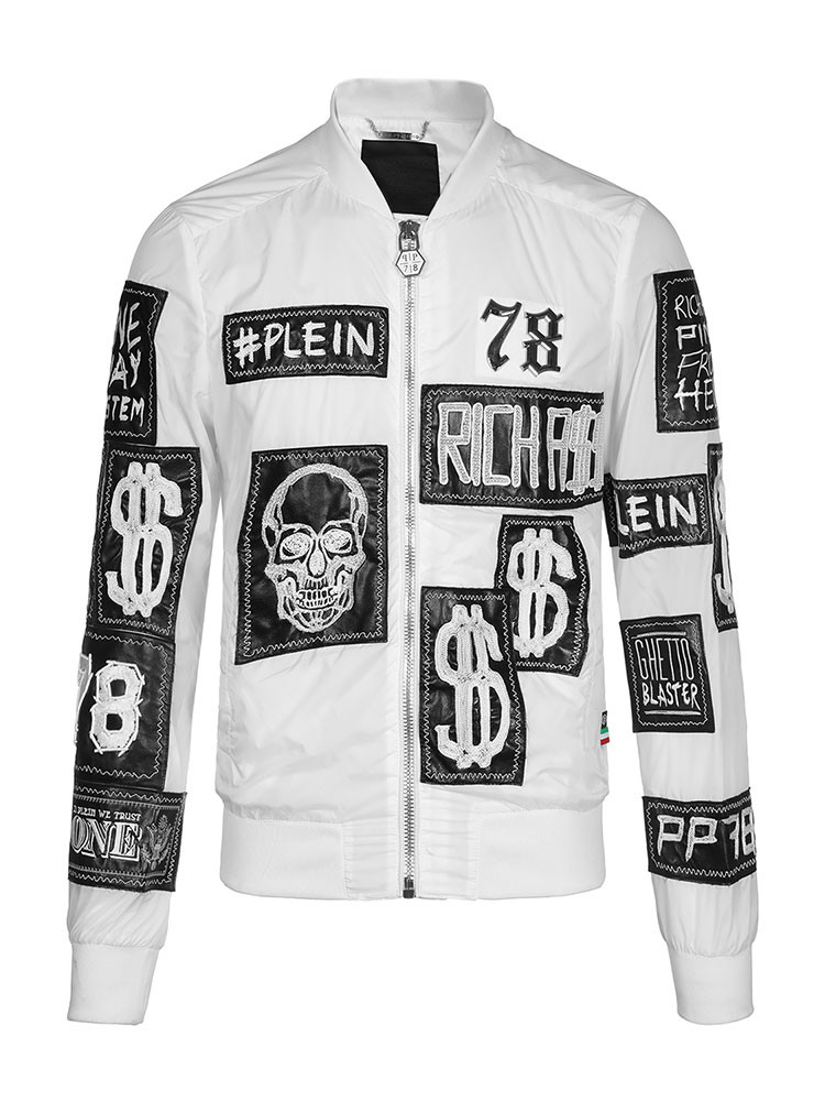 philippplein/菲利普·普蘭男士白色外套hm243477pptrm072