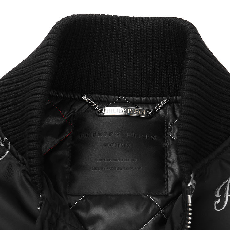 philippplein/菲利普·普兰男士黑色外套hm243192ppsrm071