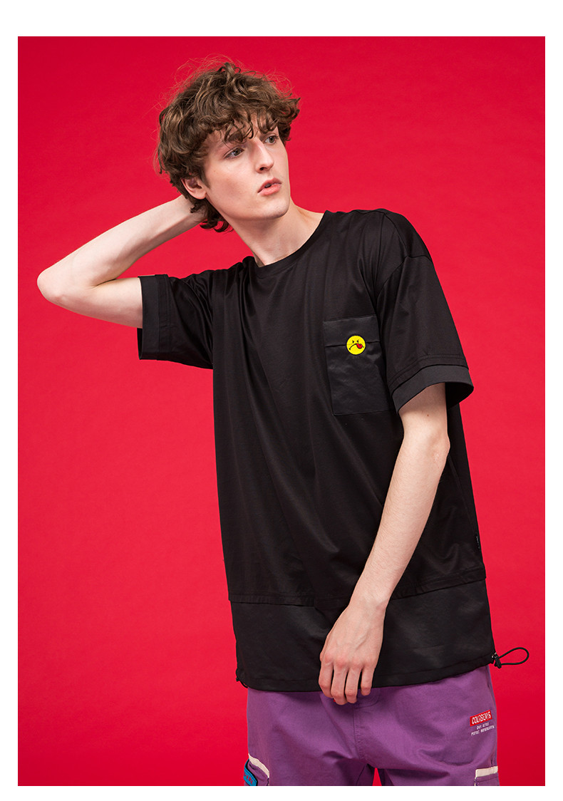 tsmlxlt/tsmlxlt smiley 急速赛道 系列ip联名 笑脸短袖 t恤 男士潮牌