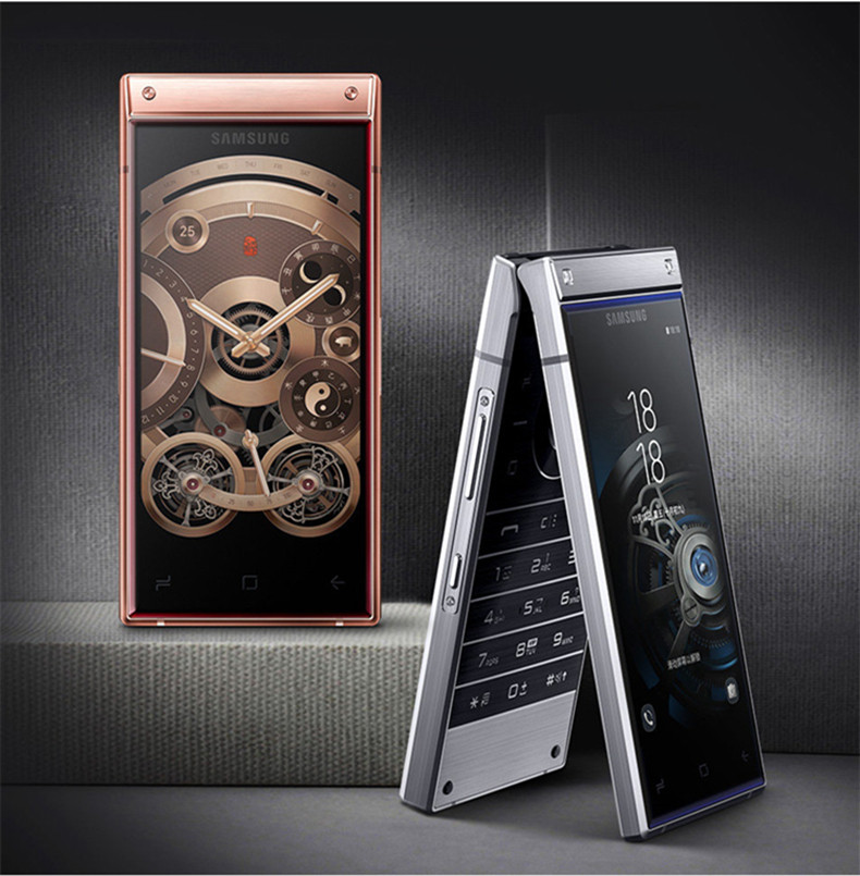 samsung/三星 心系天下 w2019 骁龙845 侧面指纹识别 翻盖智能商务