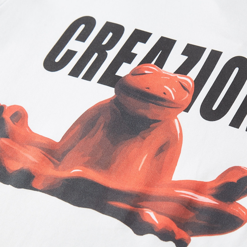 【直播专享】creazioni/克莱切尼男士短袖t恤男女同款纯棉青蛙短袖t恤